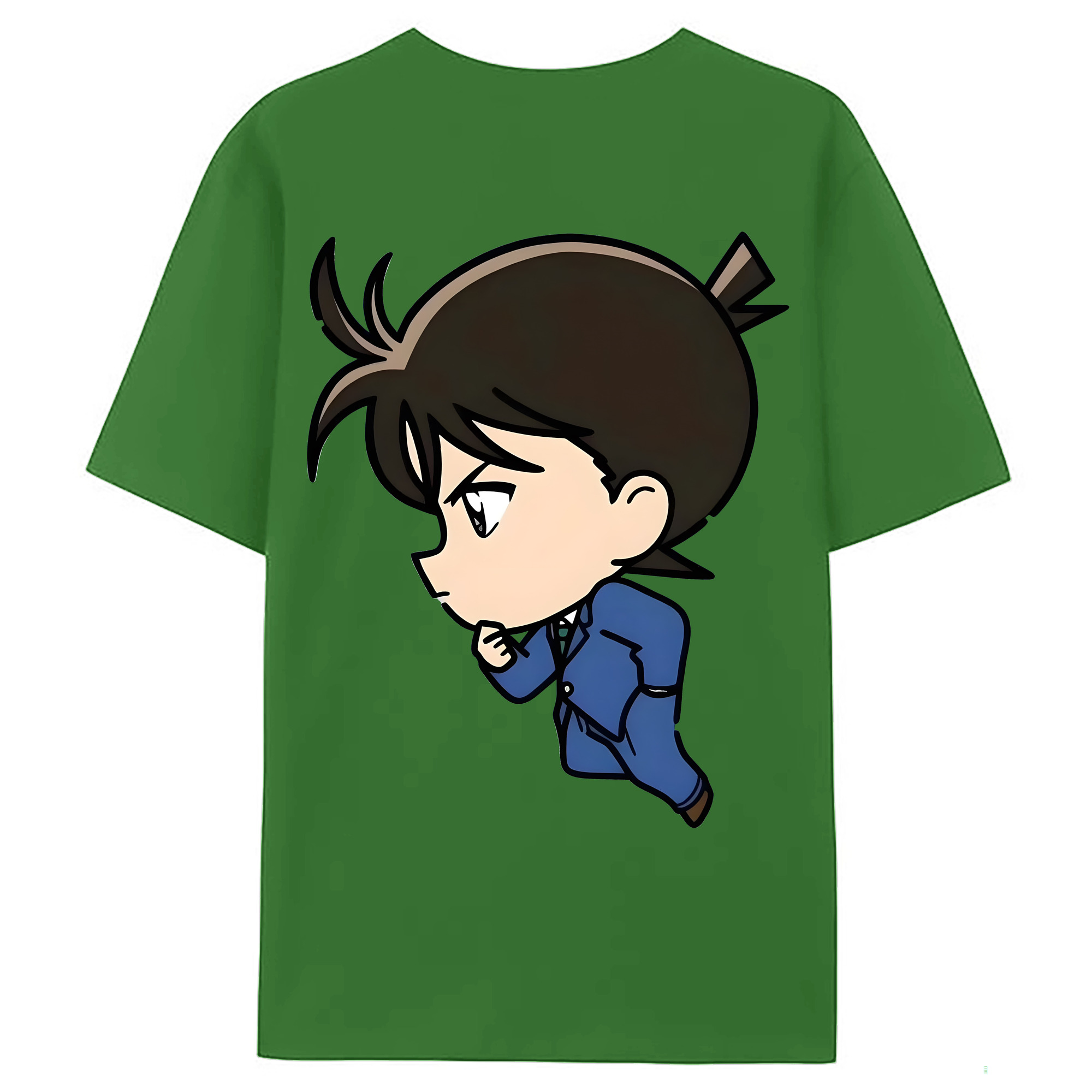 （画像用） 名探偵コナン 江戸川 コナン Detective Conan Conan Edogawa レディース半袖Tシャツ(バックプリント)